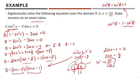 Math 30-1 - Solving Trigonometric Equations with Identities - YouTube