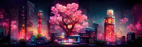 Anime City Backgrounds Night