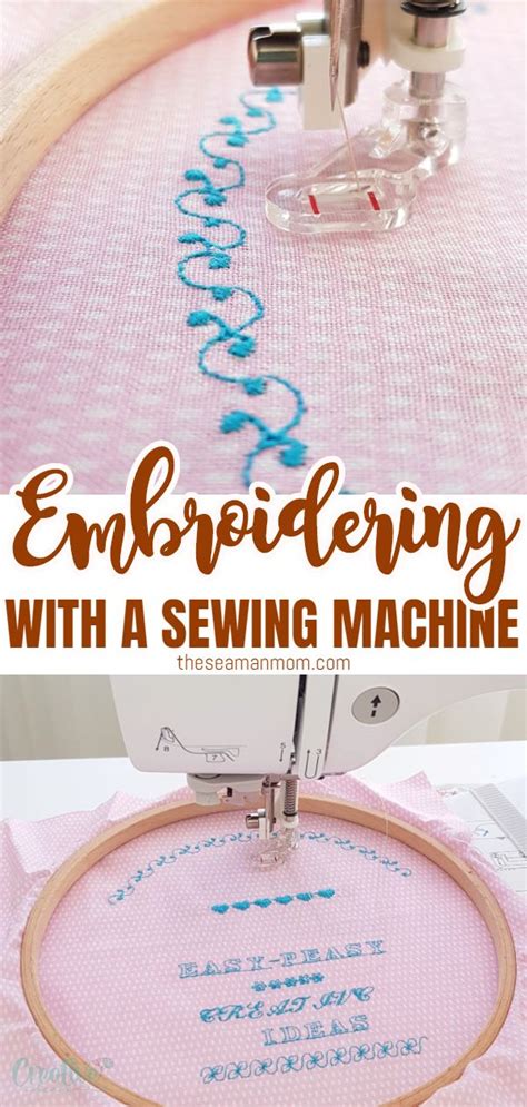 How to embroider with a sewing machine | Easy Peasy Creative Ideas