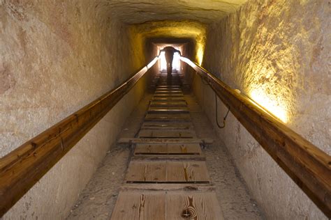 Inside of a pyramid in Giza