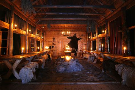 viking house interior (modern version) | Viking house, Viking hall ...