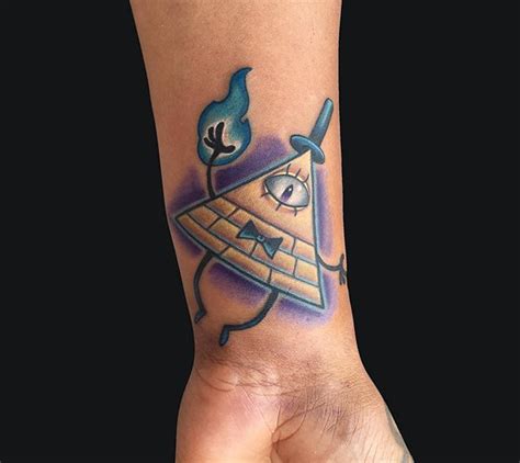 Bill Cipher from Gravity Falls tattoo by Marc Durrant: TattooNOW