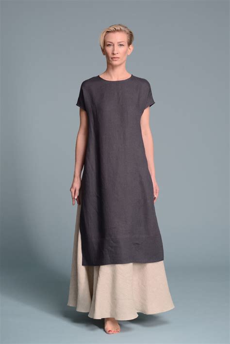 Hot Summer Lightweight Linen Tunic | Women's Flax Tops & Tunics | Shantima