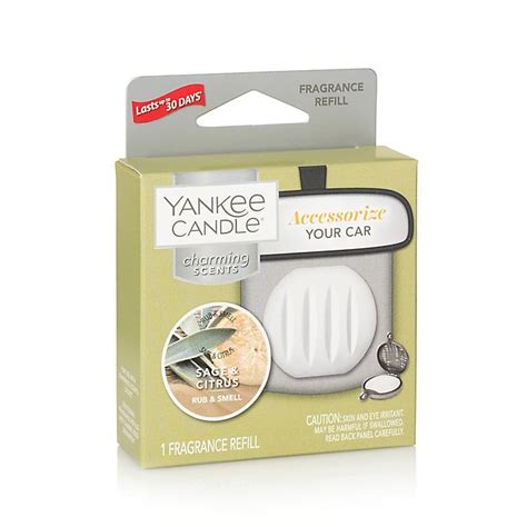 Yankee Candle Charming Scents Sage and Citrus Car Air Freshener Refill ...