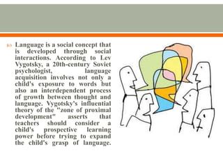 Vygotsky and language development | PPT