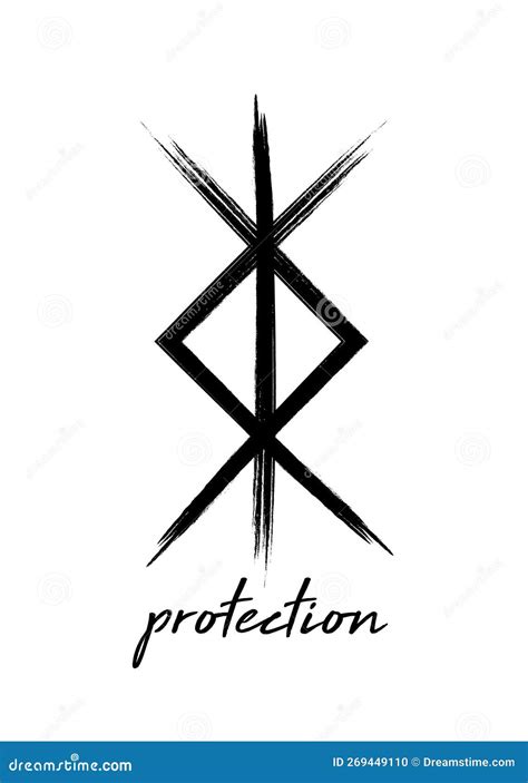 Norse Symbol For Protection, Nordic Viking Bind Rune Magic Script ...