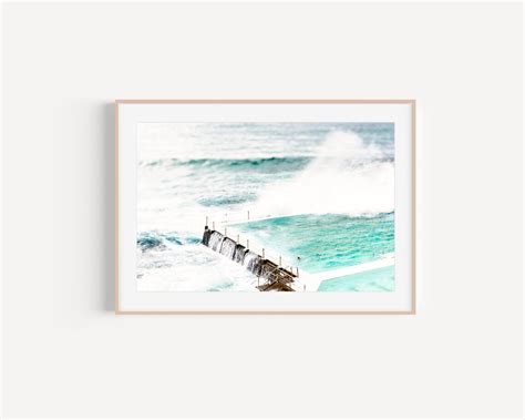 Beach Print Bondi Beach Wall Art Print Beach Photography - Etsy