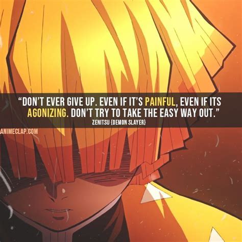 Zenitsu Quote | Anime quotes inspirational, Anime quotes about life ...