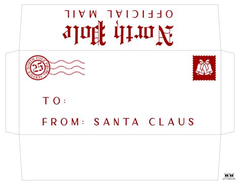 Santa Envelopes - Free Printables - PrintaBulk