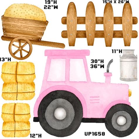 BARN FARM TRACTOR Backdrop Party Props Decorations Cutouts - Etsy