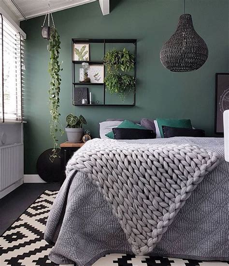 Emerald Green And Grey Bedroom - BarbaraAugustine