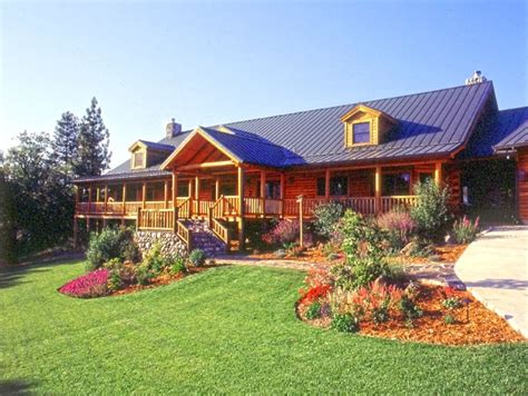 log cabin landscaping ideas - Google Search Log Cabin Homes, Log Cabins ...