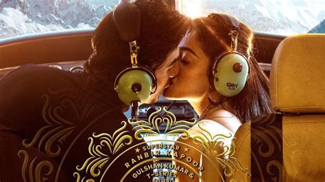 Ranbir, Rashmika kiss on new Animal poster; fans point out her name is ...