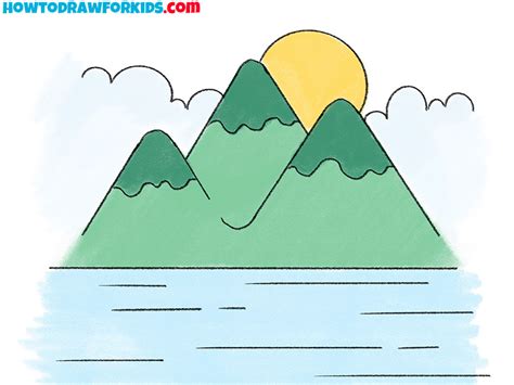 How to Draw a Landscape - Easy Drawing Tutorial For Kids