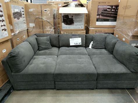 6 Piece Fabric Modular Sectional - $749.97 #costco #clearance | Modular ...