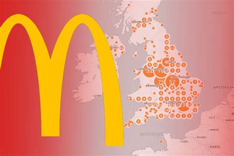 This map of every McDonald's restaurant reveals the UK's Maccy D ...