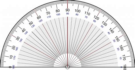 Free Printable Protractor To Reduce Paper, You May Wish To Print The ...