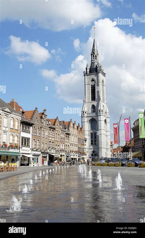 Beffroi (´belfry´) tower in the Grand Place. Tournai. Hainaut, Belgium ...