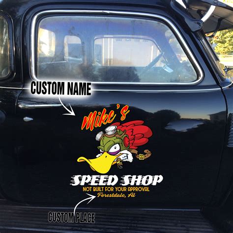 Bundle of Mr Horsepower Decal, Large Hot Rod Speed Shop Woodpecker Door ...