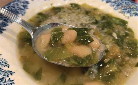 How to Make Italian Minestra - Beans and Greens Soup - Mary's Nest