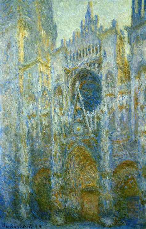 Rouen Cathedral, West Facade, Noon, 1894 - Claude Monet - WikiArt.org