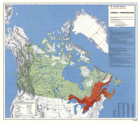 Canada government Confederation 1867 Map 36" x 31" from the 1980's