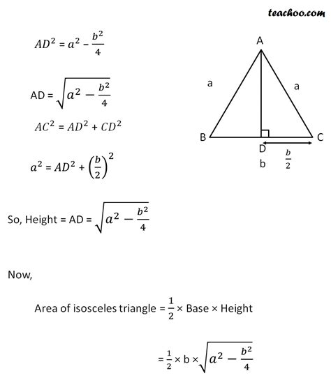 Isosceles triangle area calculator - lopirack