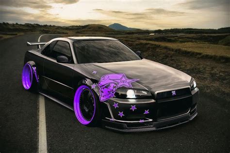 Nissan Skyline GTR R34 Car Poster | Nissan skyline, Skyline gtr, Gtr r34