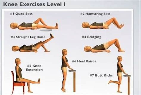 Simple exercises for OA knees level I | Oefeningen, Fitnessoefeningen ...