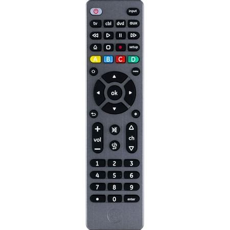 GE Pro Universal Remote, 4-Device, Designer Series Brushed Silver ...