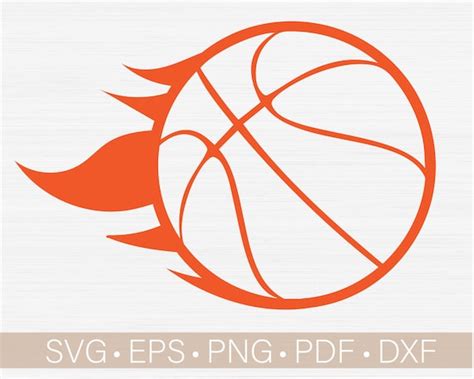 Basketball Logo Svg Basketball Svg Basketball Flames Svg Cut - Etsy