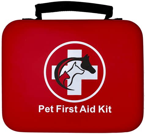 Deluxe Pet First Aid Kit 60 pc for Dogs & Cats, Medical Emergency Wound ...