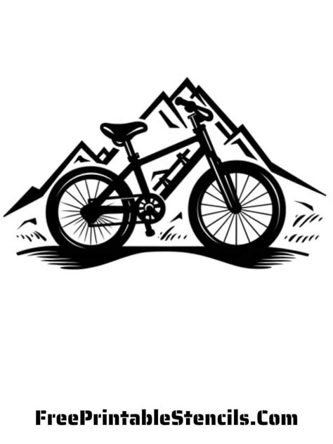 Free Printable Bicycle Stencils and Silhouettes - Free Printable Stencils