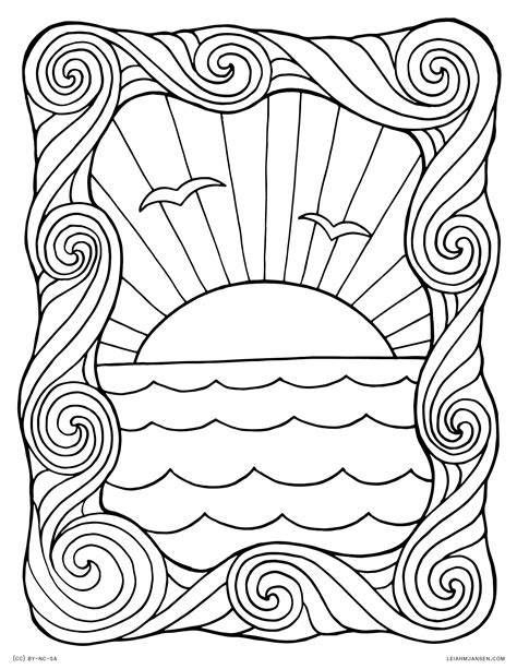 Free Printable Ocean Coloring Sheets - Printable Word Searches