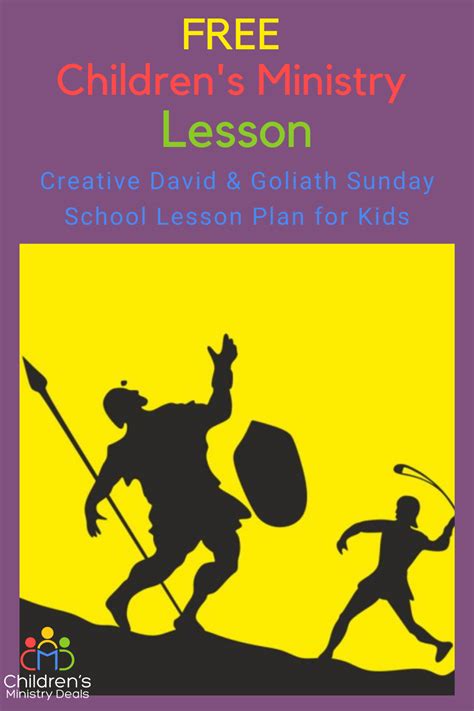 Creative David & Goliath Sunday School Lesson Plan for Kids – Children ...