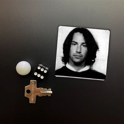 Keanu Reeves Mugshot Square Magnet – Madcap & Co