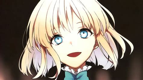 Fate Series, Sajou Manaka, Blonde, Short Hair, Blue Eyes, Smiling ...