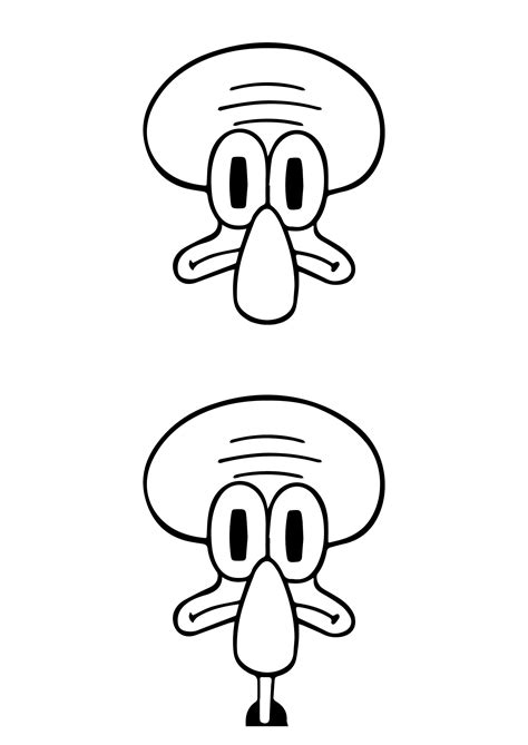 Squidward Drawing Pic - Drawing Skill