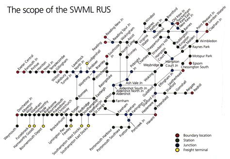 South Western train / rail maps