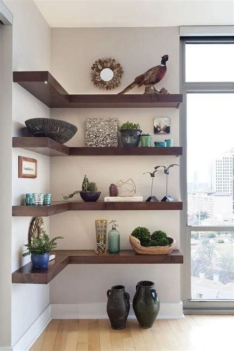 10+ Shelves Design For Living Room - DECOOMO