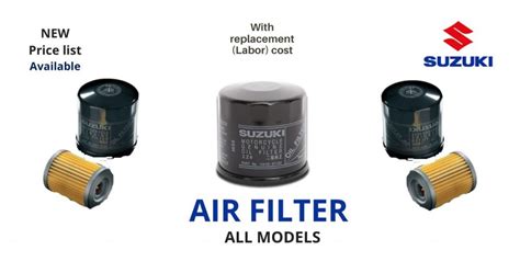 Suzuki Motorcycle Oil Filter - All Models