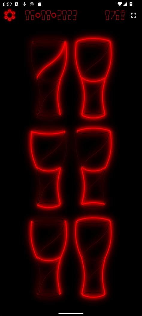 Glass Shape Neon Clock APK for Android Download