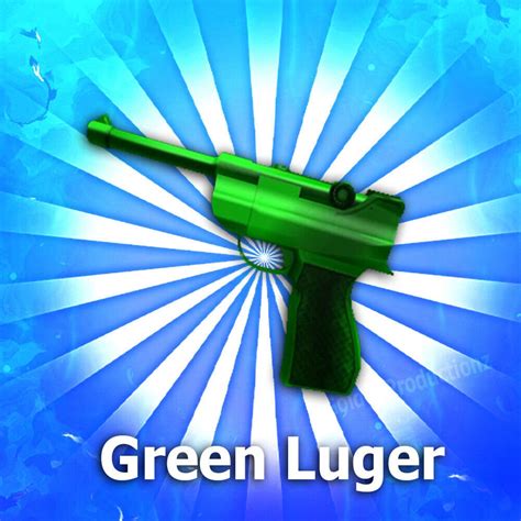 Roblox MM2 Murder Mystery 2 Green Luger read Description - Etsy