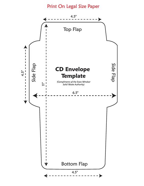 A6 Envelope Template Database