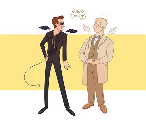 Crowley and Aziraphale by MelsSketchdump on DeviantArt