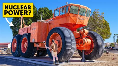 Massive trackless train sits untouched for years on a desert military ...