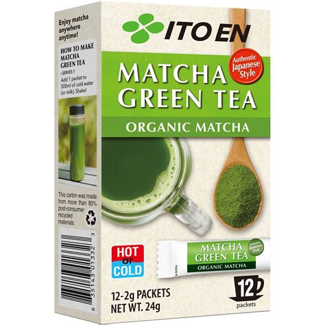 Ito En Organic Matcha Green Tea Powder 12 Pack | Woolworths