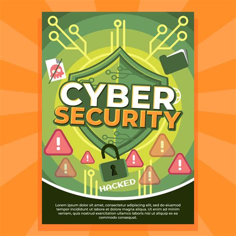 Cyber Security Awareness Poster 10924170 Vector Art at Vecteezy