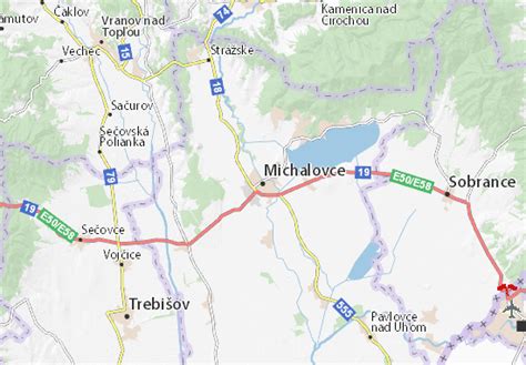 MICHELIN Michalovce map - ViaMichelin