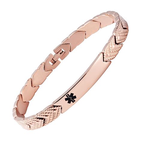 Fashion Titanium Medical alert id Bracelet for Women,Not allergic-Free ...